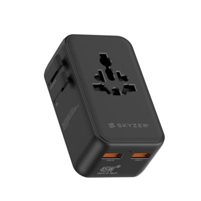 SKYZER PD152BK | 45W GaN Ultra-Slim Travel Adapter 2
