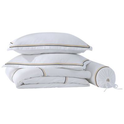 Robinsons Royale 1200TC Embroidered Bed Sheet Set Hotel Collection Queen 1