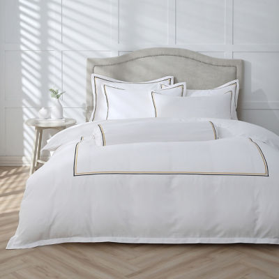 Robinsons Royale 1200TC Embroidered Bed Sheet Set Hotel Collection Queen 2