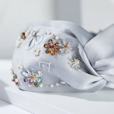 Pearly Lustre Passion for Life French Embroidery Freshwater Pearl Hairwear HW00013 4