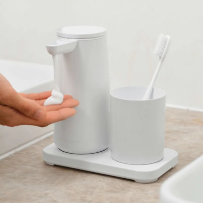 SIMPLEHUMAN Sensor Pump Foam with Rinse Cup - White 5
