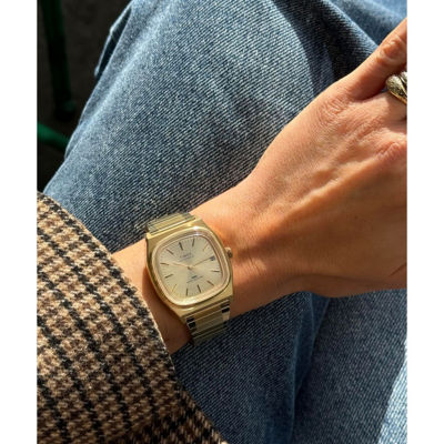 Timex E LINE 34mm Watch - Gold-Tone (TW2Y07200) 3