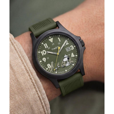 Timex PEANUTS 40mm Watch - Green (TW2Y84600) 7