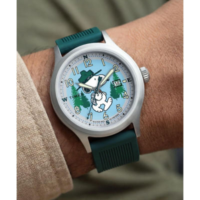 Timex PEANUTS 40mm Watch - Green (TW2Y84800) 7