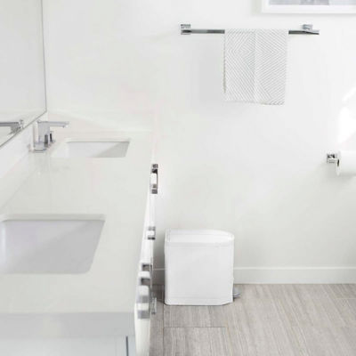 SIMPLEHUMAN 10L Butterfly Step Can - White 4