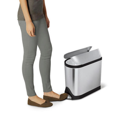 SIMPLEHUMAN 10L Butterfly Step Can - Brushed 3