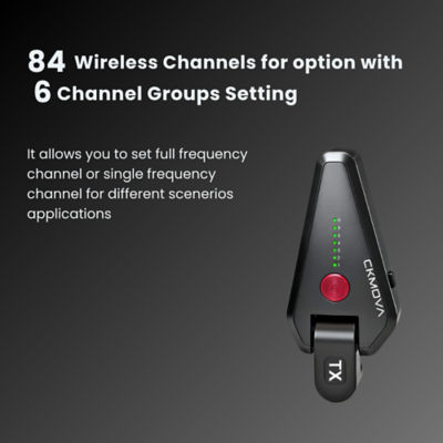 CKMOVA Vocal G V11 Wireless In-Ear Monitor System for 1/4" TS with ME-E1 Earphones (1T1R) 4