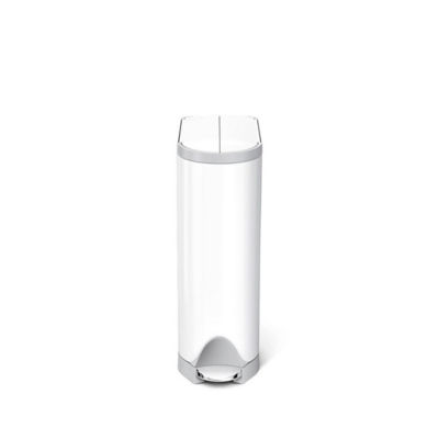 SIMPLEHUMAN 18L Butterfly Step Can - White 3