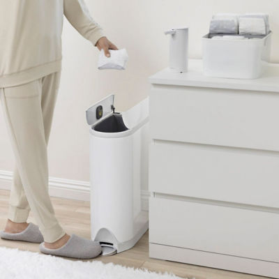SIMPLEHUMAN 18L Butterfly Step Can - White 4