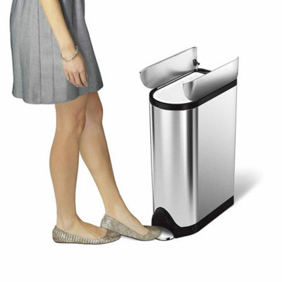 SIMPLEHUMAN 18L Butterfly Step Can - Brushed 3