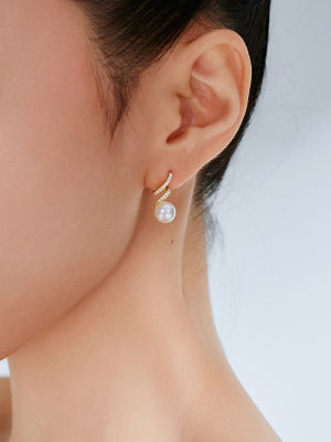 Pearly Lustre Elegant Freshwater Pearl Earrings WE00576 | S Collection 5