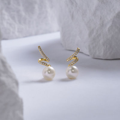 Pearly Lustre Elegant Freshwater Pearl Earrings WE00576 | S Collection 6