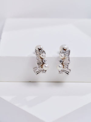 Pearly Lustre Top Grade Freshwater Pearl Earrings WE01040 | LADY BOSS 2