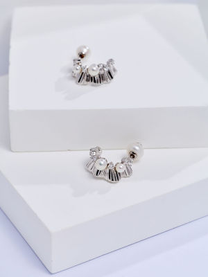 Pearly Lustre Top Grade Freshwater Pearl Earrings WE01040 | LADY BOSS 6
