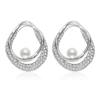 Pearly Lustre Top Grade Freshwater Pearl Earrings WE01020 | SANDS 1