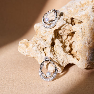 Pearly Lustre Top Grade Freshwater Pearl Earrings WE01020 | SANDS 6