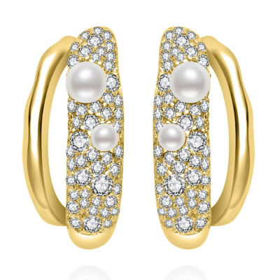 Pearly Lustre Top Grade Freshwater Pearl Earrings WE00995 | SANDS 1
