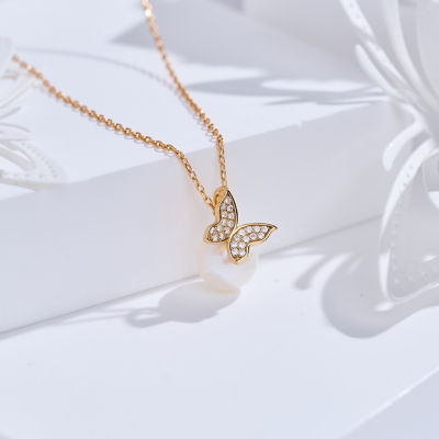 Pearly Lustre Top Grade Freshwater Pearl Necklace WN00882 | BUTTERFLY 6