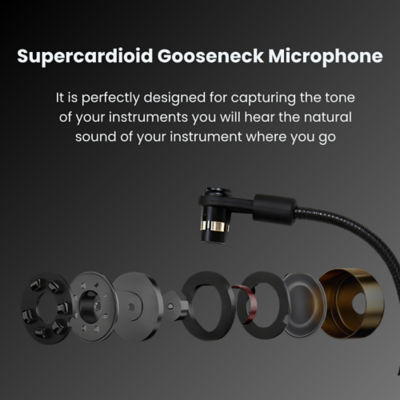 CKMOVA Vocal G V18 Wireless Gooseneck Microphone System for Violin 7