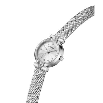GUESS Women's 26mm Silver-Tone Mesh Watch (GW1086L1) 4