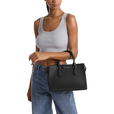 MICHAEL KORS Sheila Medium Satchel Black 35S3S6HS2L 4