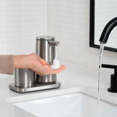 SIMPLEHUMAN Sensor Pump Foam with Rinse Cup - Brushed 5