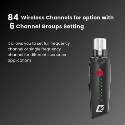 CKMOVA Vocal G V7 Wireless In-Ear Monitor System for XLR with ME-E1 Earphones (1T1R) 4
