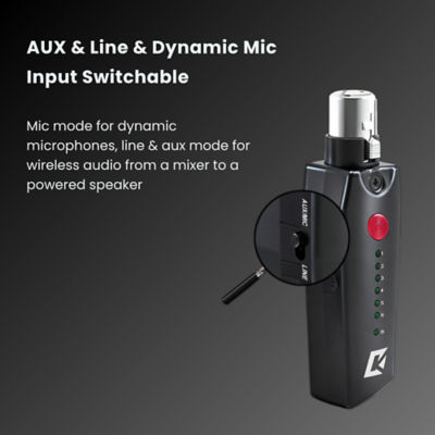 CKMOVA Vocal G V13 Wireless Stereo PA & DJ Audio System for XLR 5