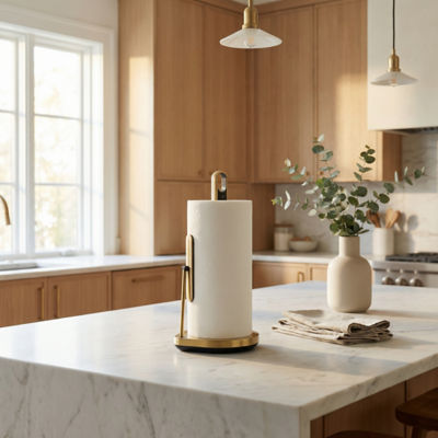 SIMPLEHUMAN Paper Towel Holder With Spray - Brass 5