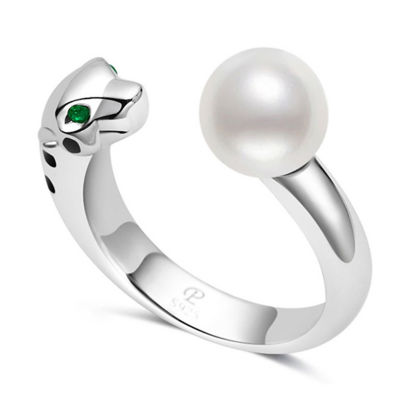 Pearly Lustre Leopard Freshwater Pearl Ring WR00366| SAFARI 1