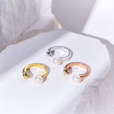 Pearly Lustre Leopard Freshwater Pearl Ring WR00366| SAFARI 6