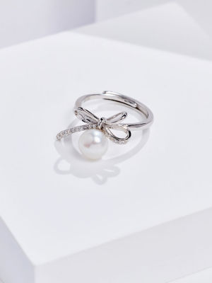 Pearly Lustre Top Grade Freshwater Pearl Ring WR00427 | RIBBON 3
