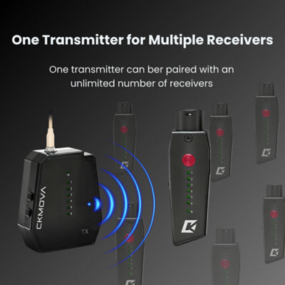 CKMOVA Vocal G V14 Wireless Audio System with LPM1 Headset Microphone 6