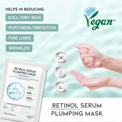 OOTD Beauty Retinol Serum Plumping Mask (10 Sheets) 3
