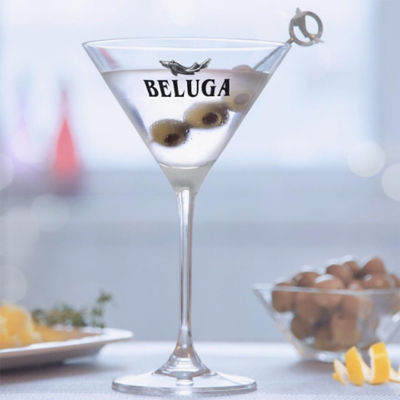 BELUGA GOLD LINE VODKA LEATHER GIFT PACK 40% 1000ML 3