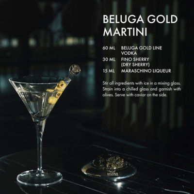 BELUGA GOLD LINE VODKA LEATHER GIFT PACK 40% 1000ML 4