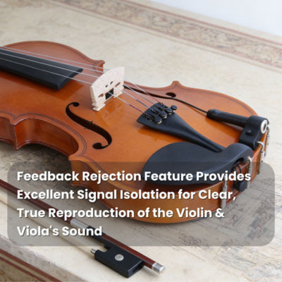 CKMOVA VPS3 Bridge-Mounted Wooden Base Pickup for 4/4 Violin with Volume Control 4