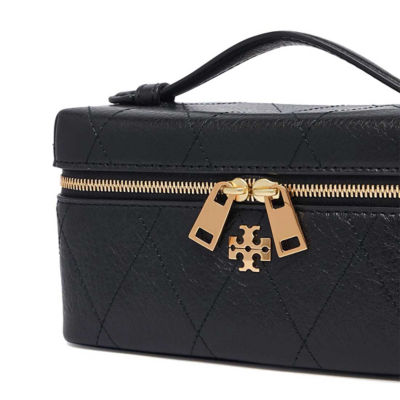 TORY BURCH Charlie Quilted Vanity Case Black 186036 3