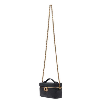 TORY BURCH Charlie Quilted Vanity Case Black 186036 5