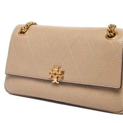 TORY BURCH Small Charlie Quilted Shoulder Bag Soft Cement 185829 4
