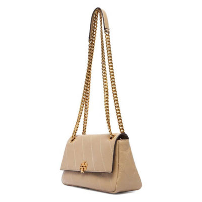 TORY BURCH Small Charlie Quilted Shoulder Bag Soft Cement 185829 5