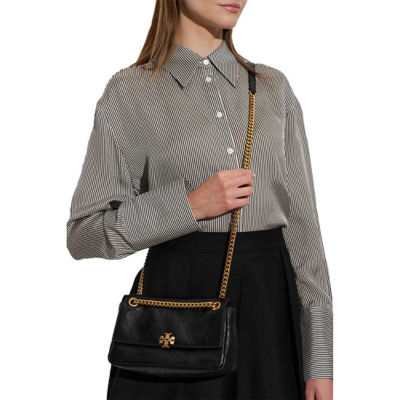 TORY BURCH Small Charlie Quilted Shoulder Bag Black 185829 6