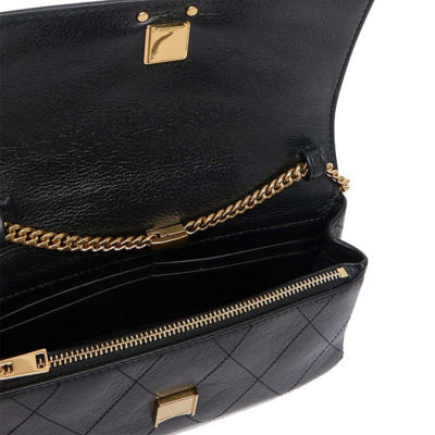 TORY BURCH Charlie Quilted Chain Crossbody Bag Black 186041 3