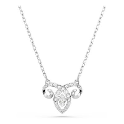 SWAROVSKI Chinese Zodiac 链坠, 混合切割, 白色, 镀铑 1
