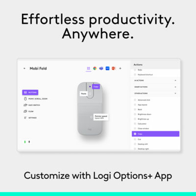 LOGITECH Mobi Fold Ultra-portable wireless mouse 5