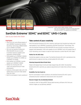 SanDisk Extreme SD UHS-I Card 3