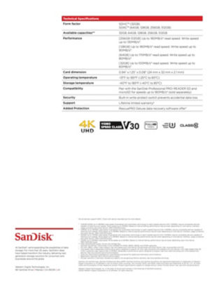 SanDisk Extreme SD UHS-I Card 4