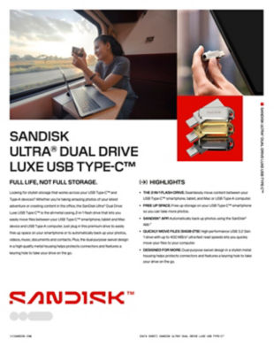 SanDisk Ultra Dual Drive Luxe USB Type-C Flash Drive 5