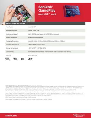 SanDisk GamePlay microSD Card for Mobile and Handheld Console Gaming 3