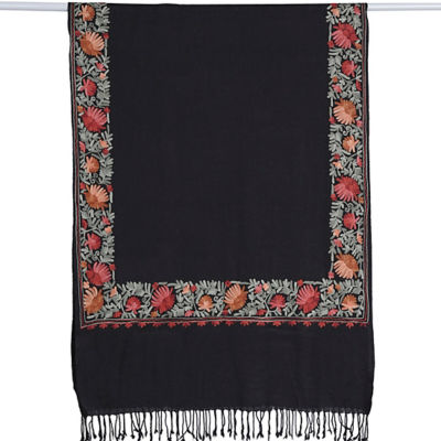 KASHKHA HANDMADE EMBROIDERED WOOL SHAWL 1
